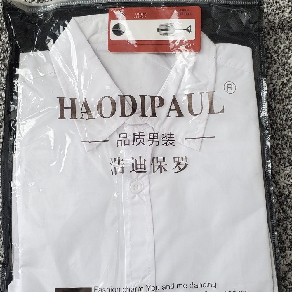 Brand New XXL Formal Men's White Dress Shirt